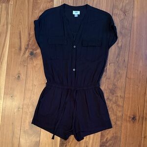Old Navy Black Short Sleeve Jumpsuit